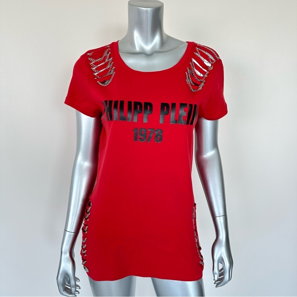 New Philipp Plein women T-shirt size XL Authentic Retail 680$